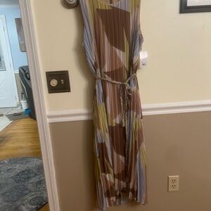 Nine West multi color dress in size large. NWT